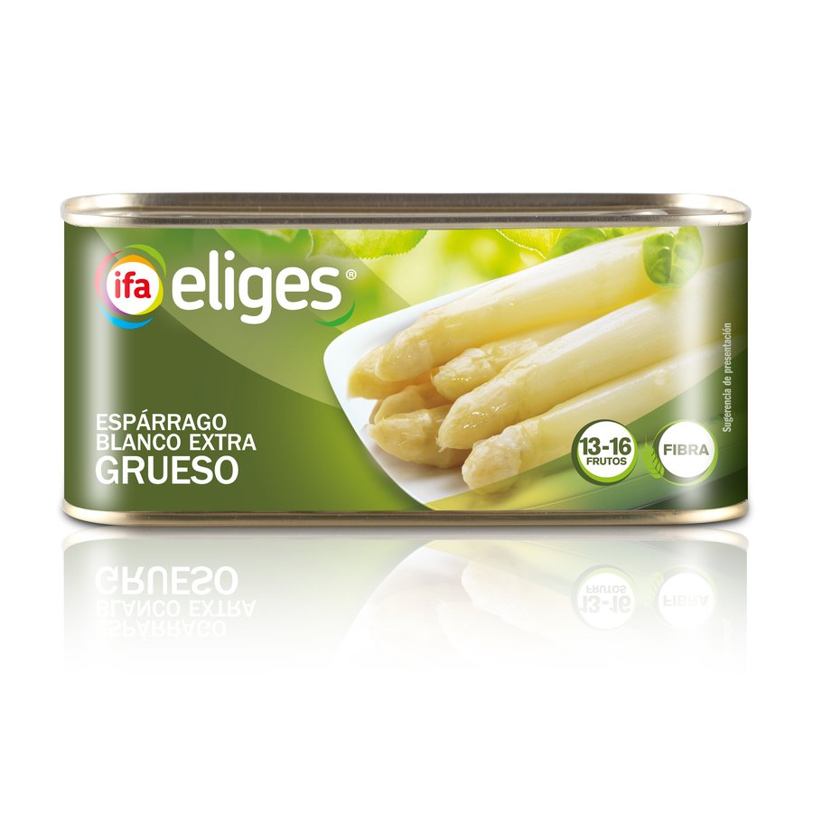 Espárragos blancos IFA ELIGES gruesos 13/16 Extra lata 425 g pne.