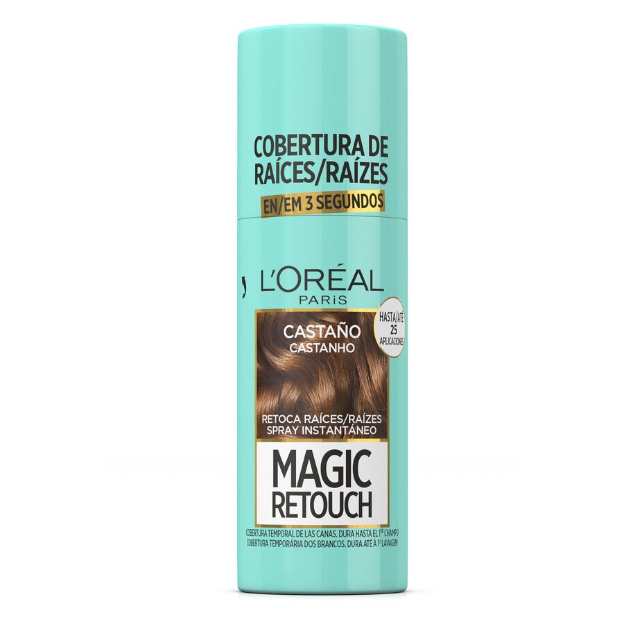 Retoca raíces L'OREAL Magic Retouch castaño spray 75 ml