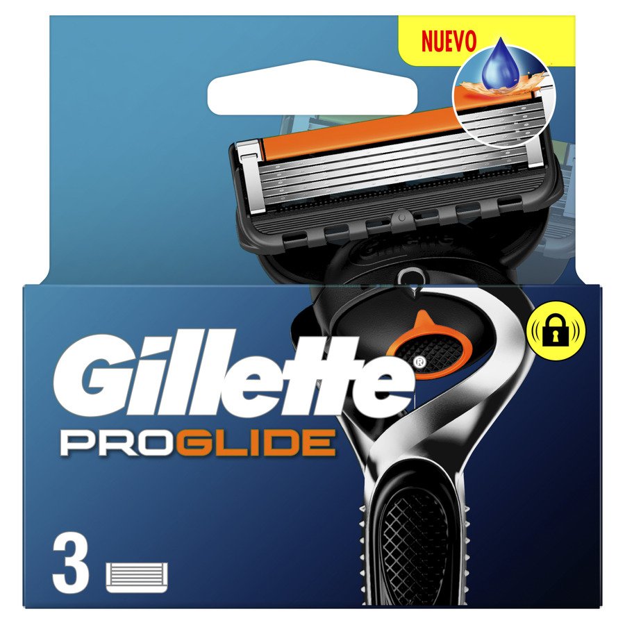 Cargador GILLETTE Proglide manual pack 3 unidades