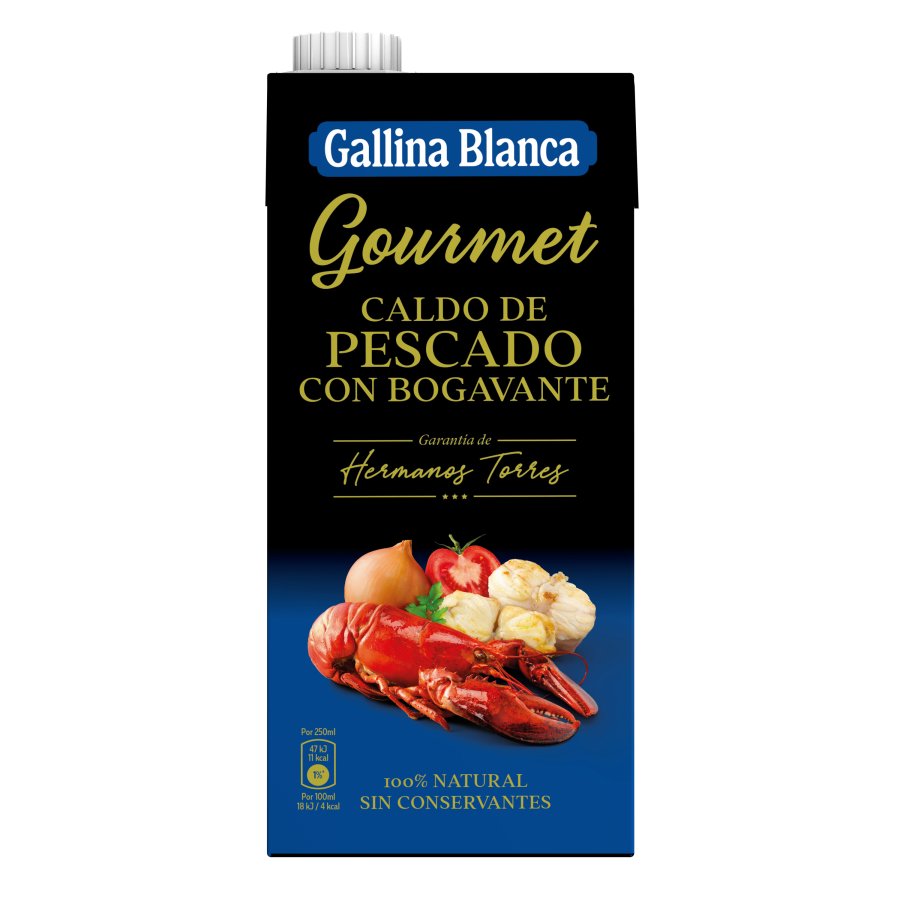 Caldo pescado con bogavante GALLINA BLANCA Gourmet brik 1 l