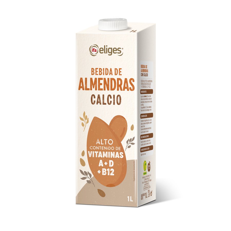 Bebida de almendras IFA ELIGES calcio brik 1 l