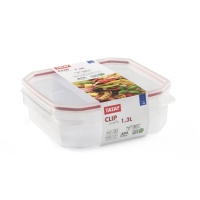 Contedor alimenticio TATAY cadrado clip safe 1,3 l