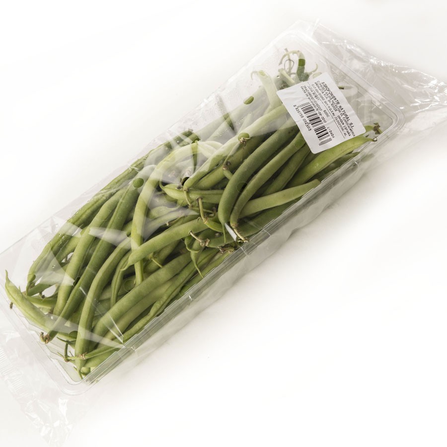 Judías redondas verdes categoría 1ª bandeja 500 g