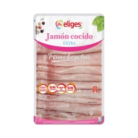 Jamón cocido IFA ELIGES reducido en sal finas lonchas 225 g