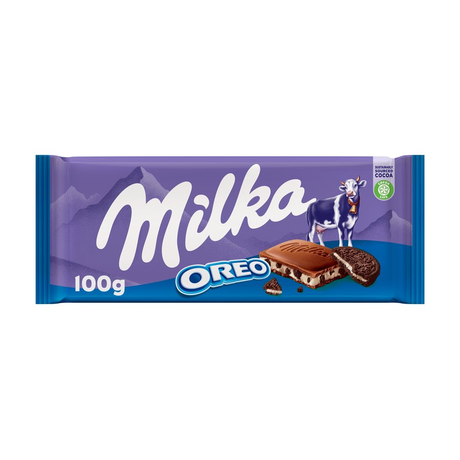Chocolate relleno Oreo MILKA tableta 100 g
