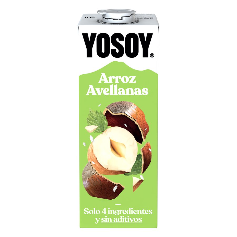 Bebida de arroz avellanas YOSOY brik 1 l