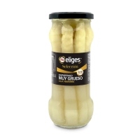 Espárragos blancos IFA ELIGES muy gruesos 8/10 extra (IGP espárrago de Navarra) frasco 205 g pne.