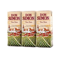 Vino tinto de mesa DON SIMON brik pack 3x18,7 cl