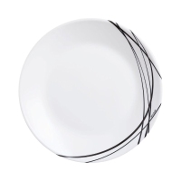 Plato postre 18 cm domitille negro arcop