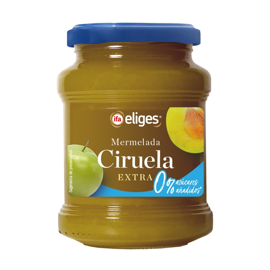 Mermelada IFA ELIGES ciruela 0% azucares añadidos tarro 350 g