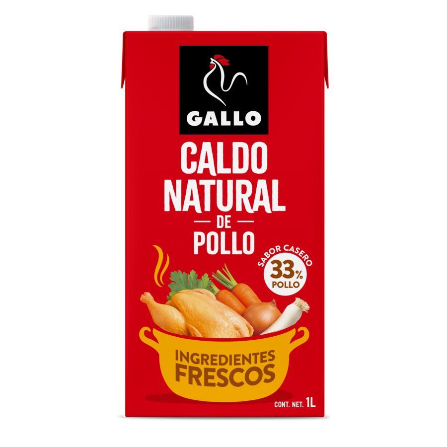Caldo natural GALLO pollo brik 1 l