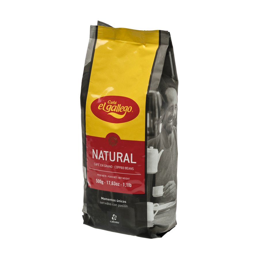 Café grano natural EL GALLEGO paquete 500 g