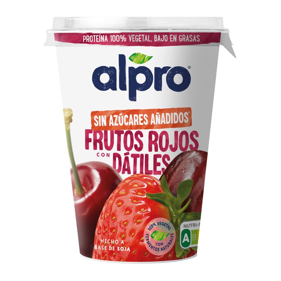 Preparado soja ALPRO frutos rojos con dátiles 400 g