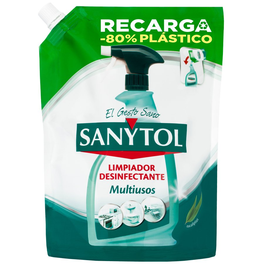 Limpiador desinfectante SANYTOL multiusos recarga 750 ml