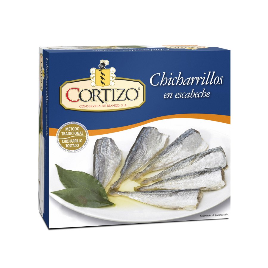 Chicharrillo en escabeche CORTIZO 520 g peso neto