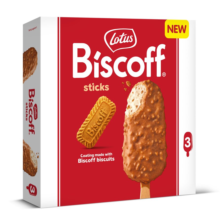 Helado bombón LOTUS biscoff 3 uds 198 g