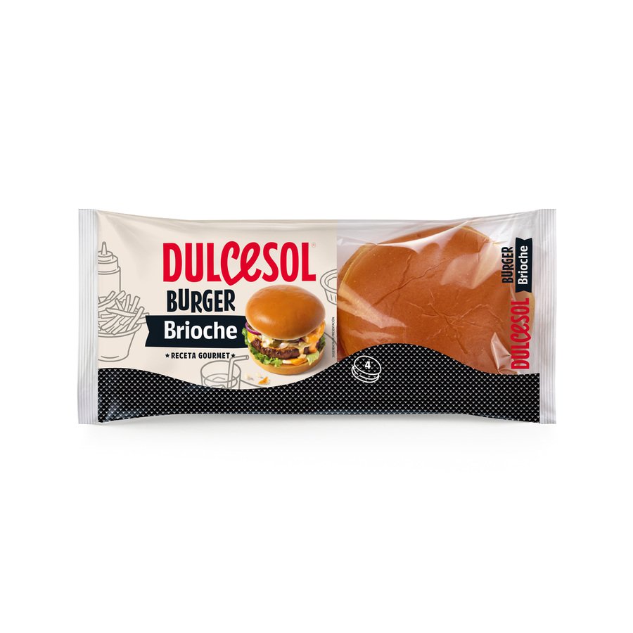 Imagen de Burger brioche DULCESOL 4 unidades 340 g