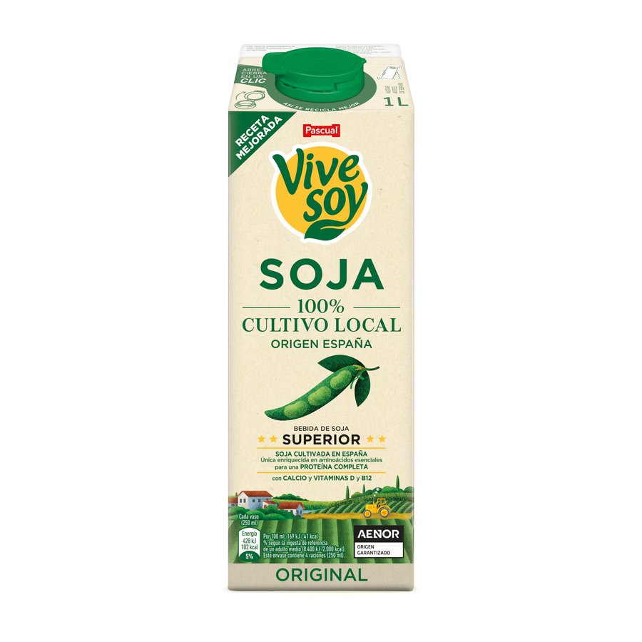 Bebida de soja VIVESOY 1 l