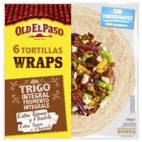 Tortillas wraps trigo integral OLD EL PASO 6 unidades 350 g
