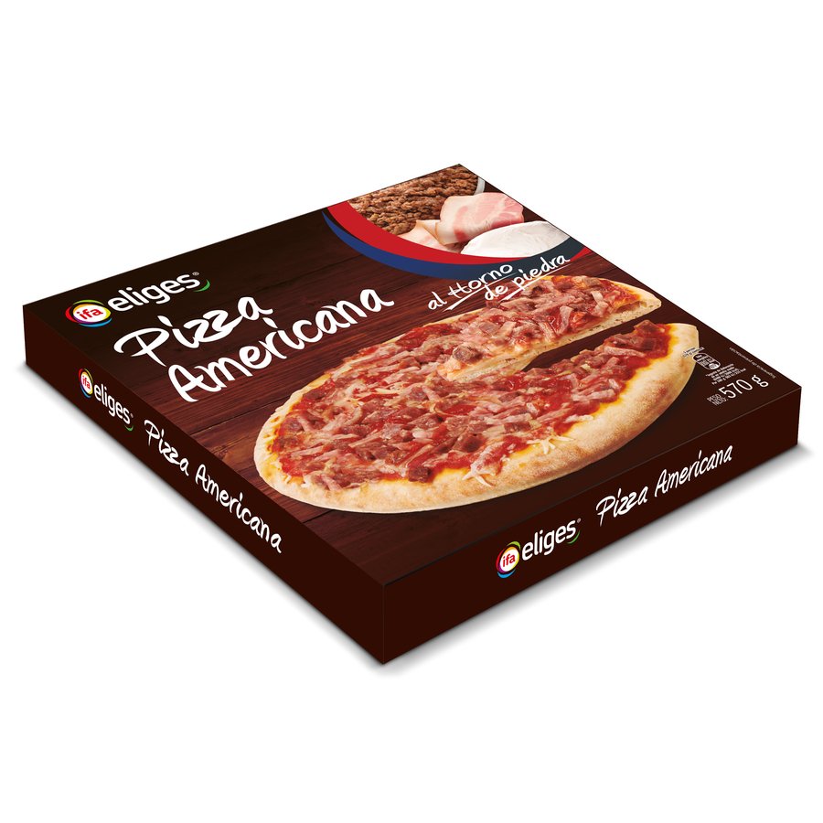 Pizza congelada IFA ELIGES americana 570 g