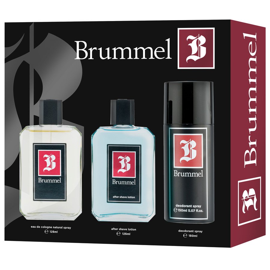 Estuche BRUMMEL(colonia 125ml + after shave 125 ml + desodorante spray 150ml)