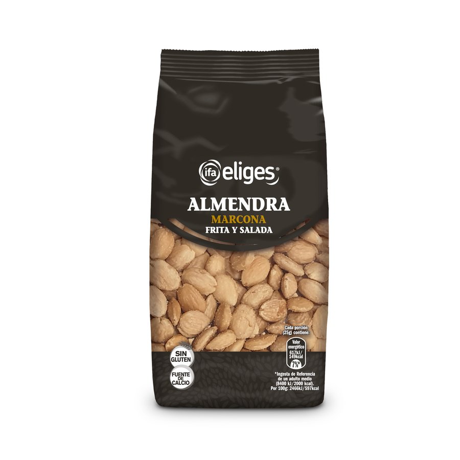 Almendra marcona frita sin piel con sal IFA ELIGES bolsa 200g