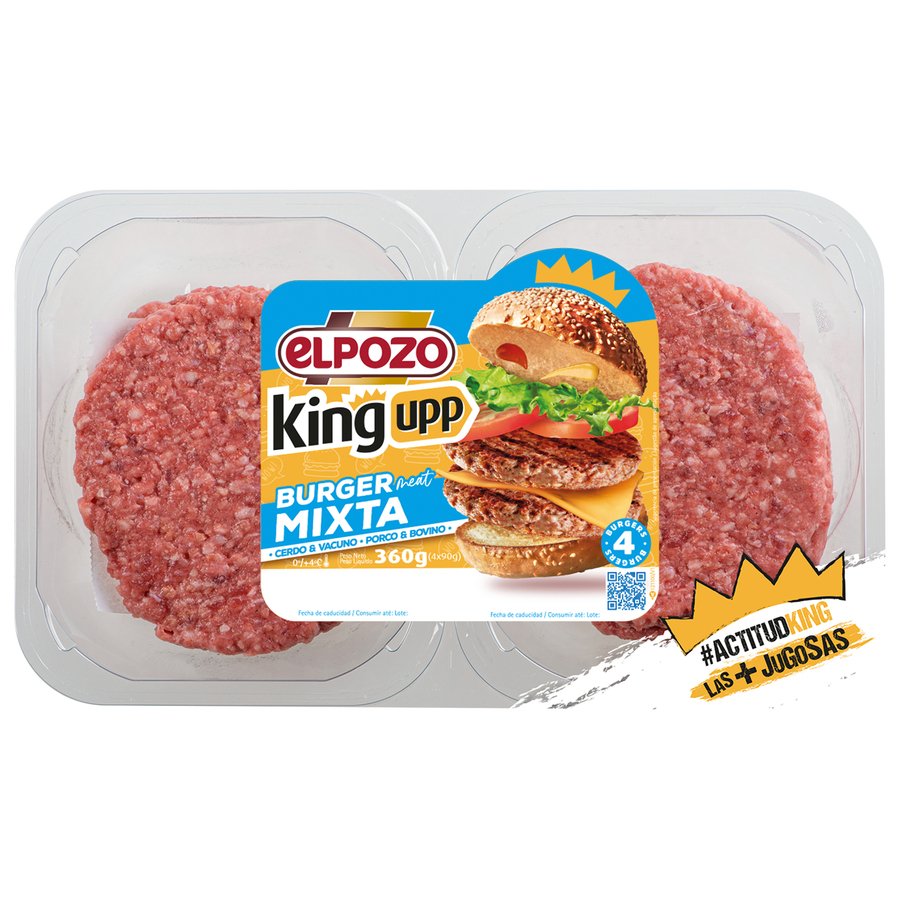 Burger meat mixta ELPOZO 360 g