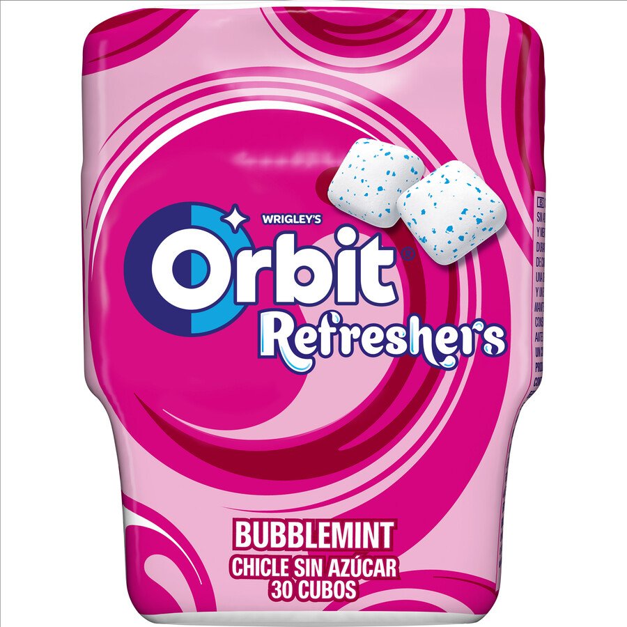 Chicle ORBIT Refreshers Bubblemint bote 67 g