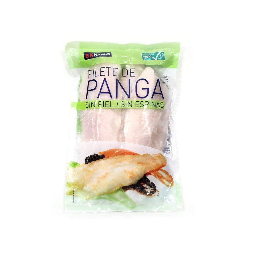 Filetes de panga congelados EXKIMO bolsa 480 g pn.