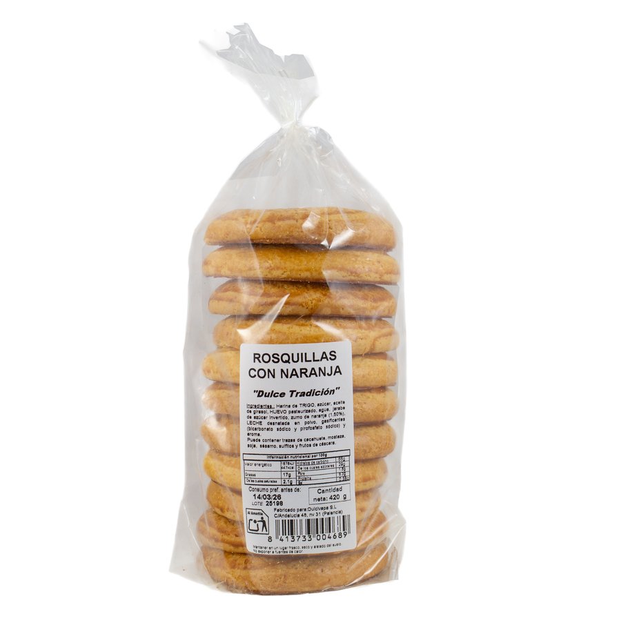 Rosquillas naranja DULCIVAPA 420 grs