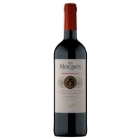 Vino tinto D.O.Valdepeñas LOS MOLINOS botella 75 cl