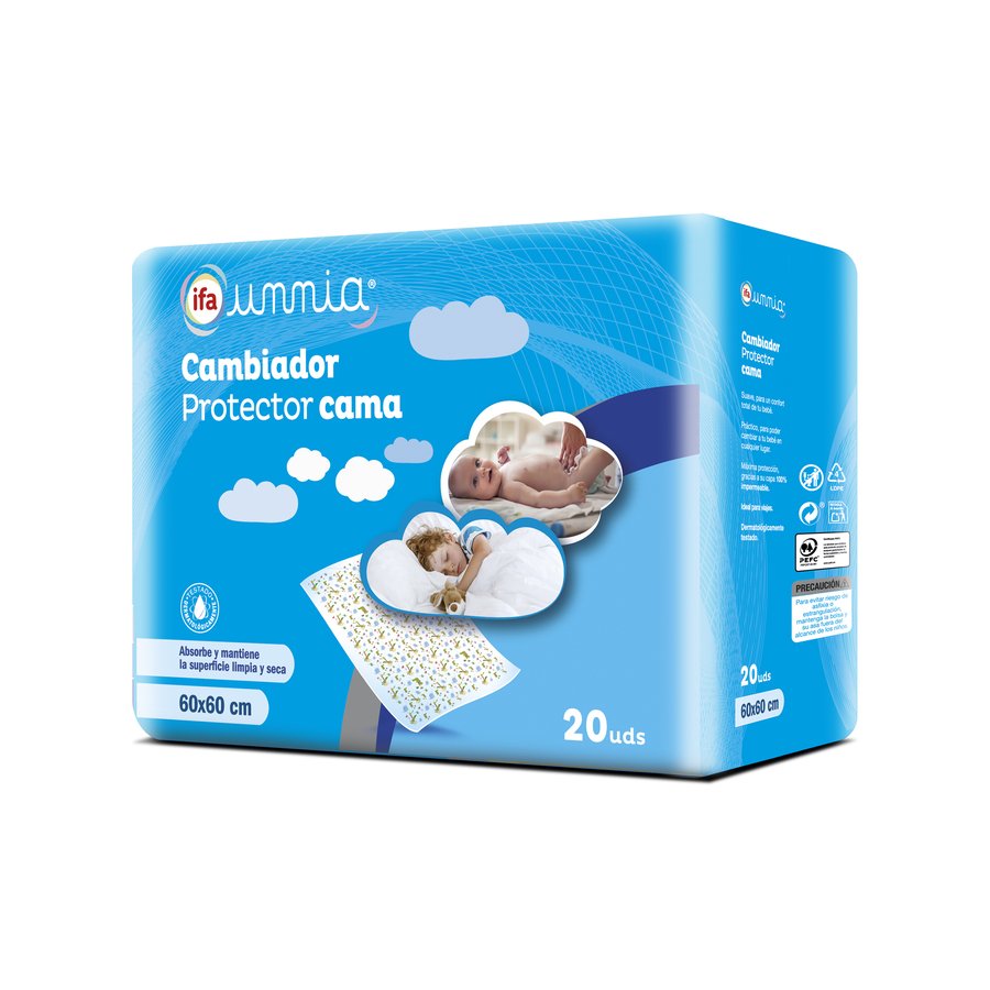 Cambiador protector cama 60X60 IFA UNNIA 20 unidades