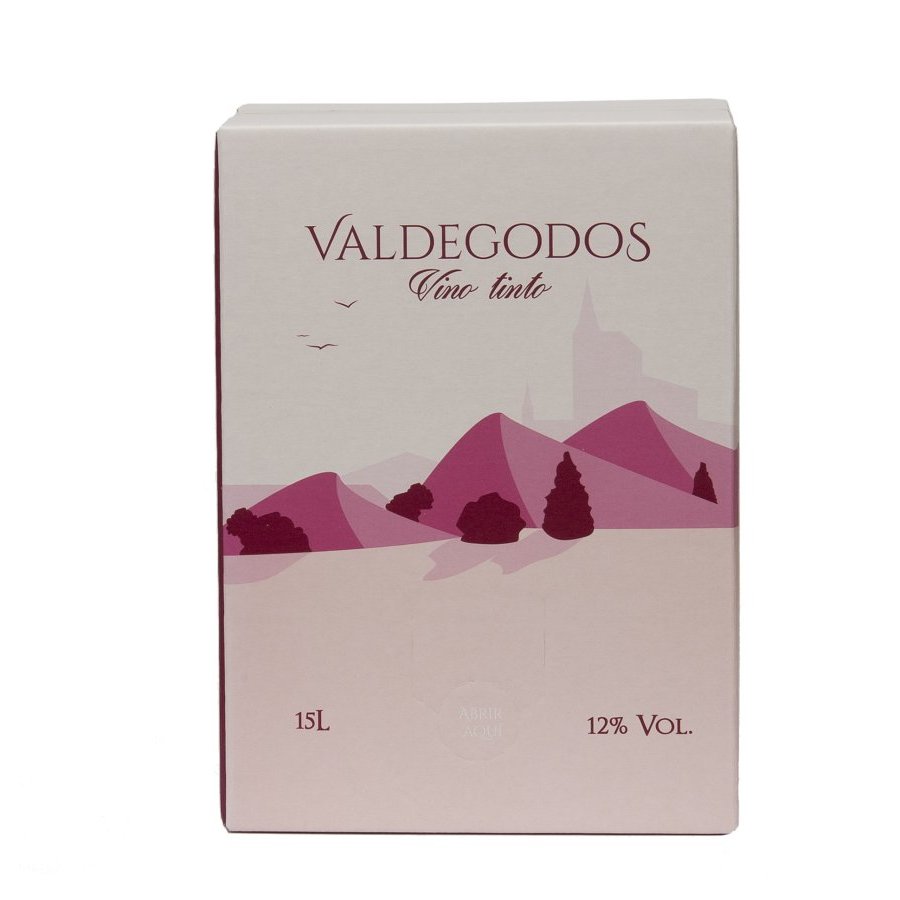 Vino tinto de mesa VALDEGODOS 12º bag in box 15 l