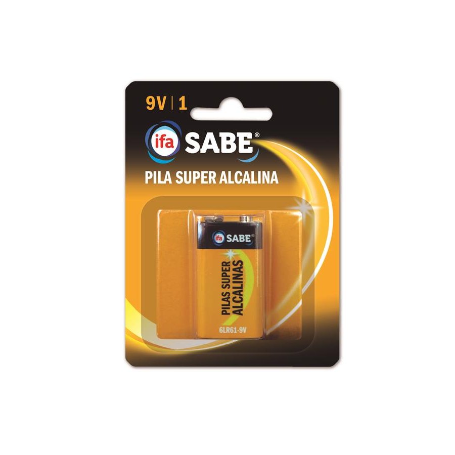 Pila súper alcalina 6LR61-9V 1 unidad IFA SABE