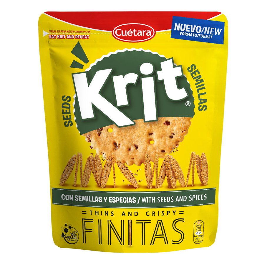Galletas saladas CUETARA krit finitas semillas 150 G