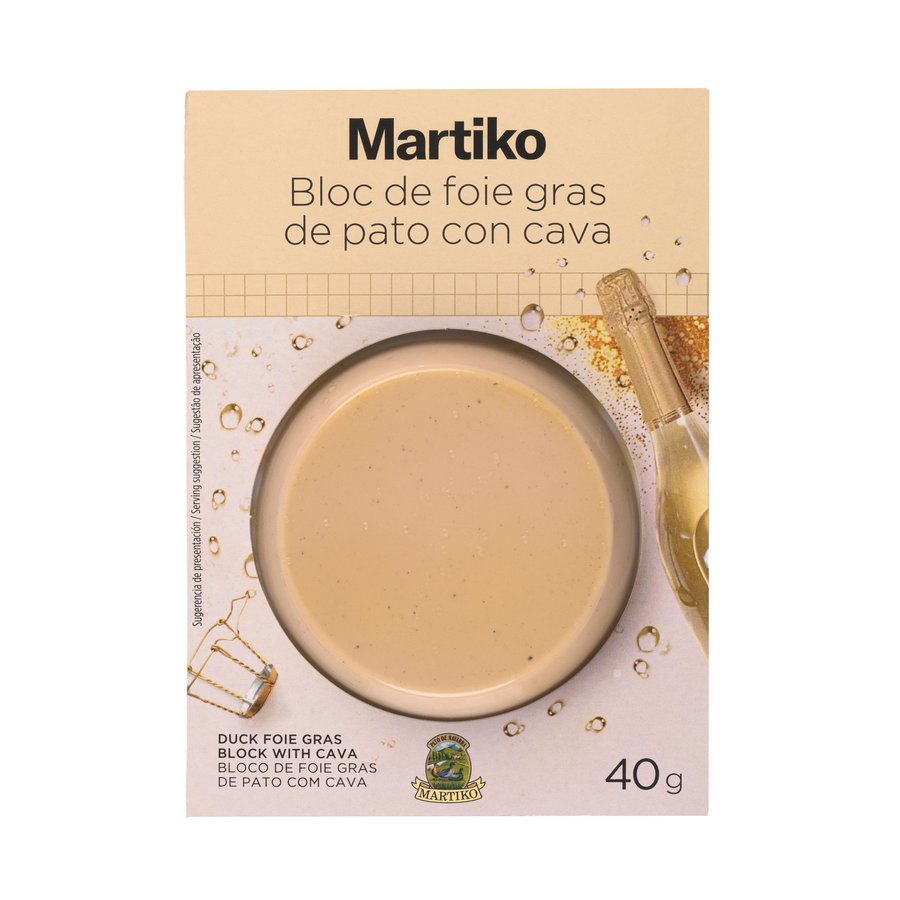 Bloc de foie gras pato con cava MARTIKO 40 g