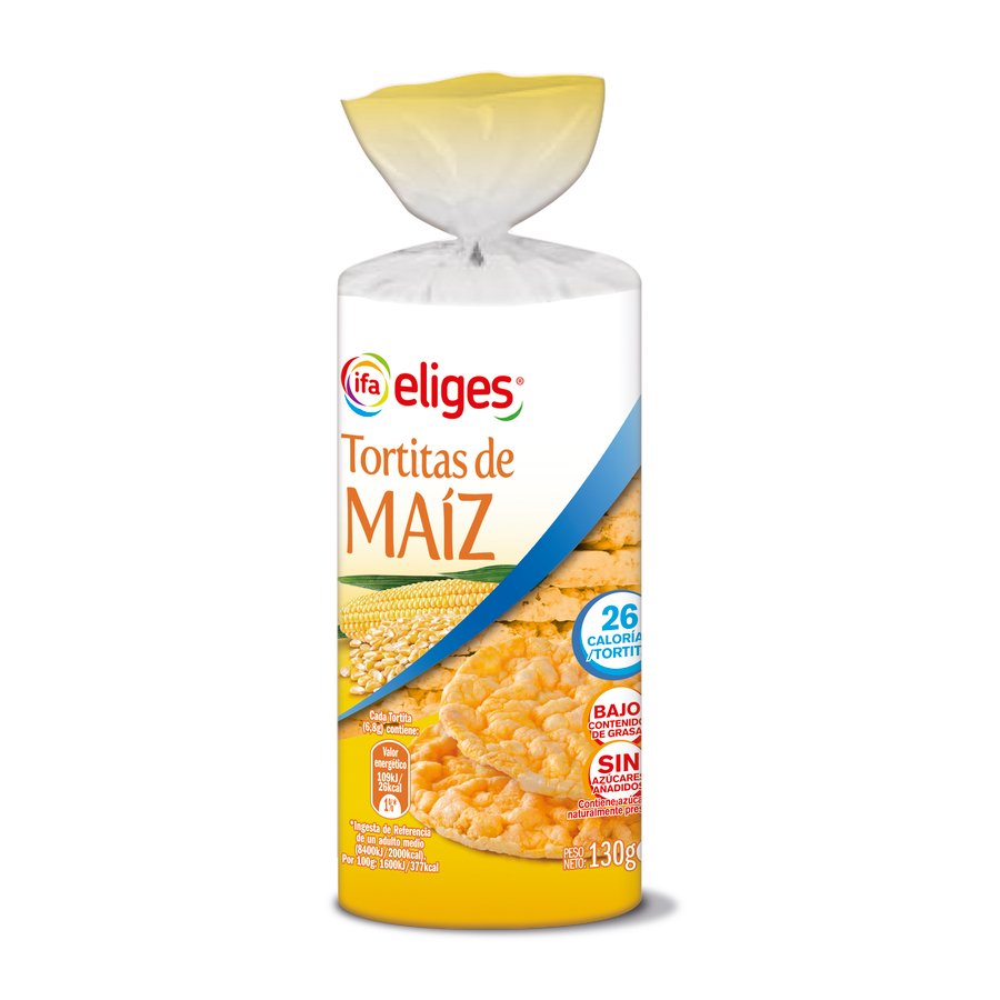 Tortitas de maíz IFA ELIGES 130 g