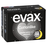 Compresas EVAX COTTONLIKE noche extra 10 unidades