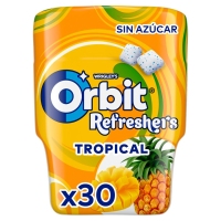 Chicle ORBIT Refreshers Tropical bote 67 g