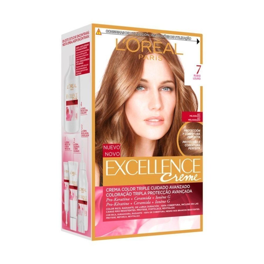 Crema color L'ORÉAL Excellence rubio 7