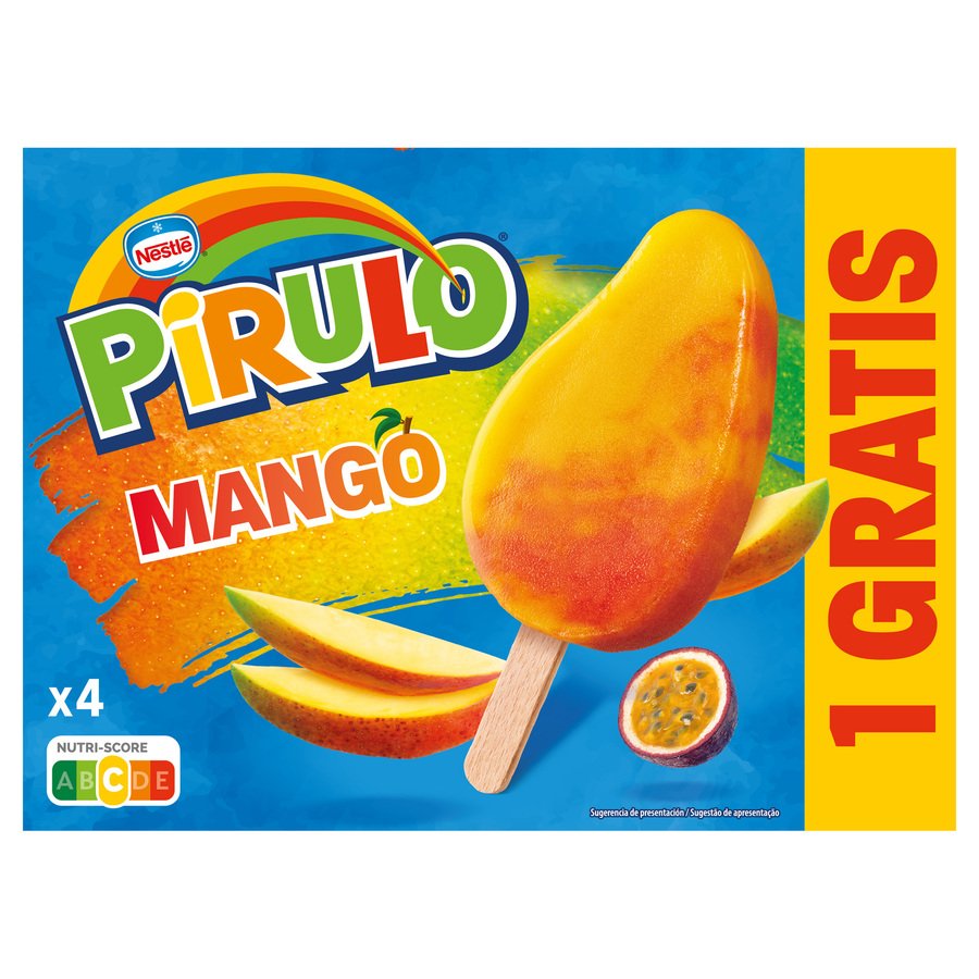 Helado NESTLE PIRULO mango 3 unidades 195 g