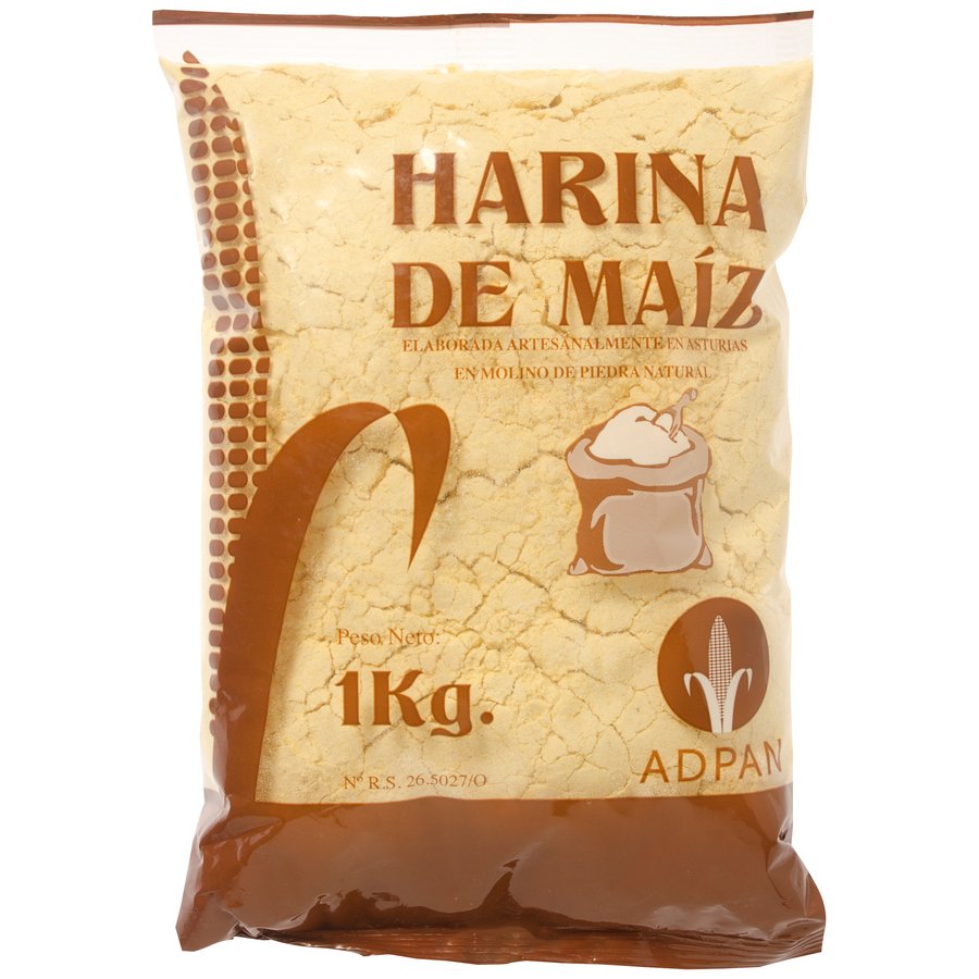 Harina de maíz ADPAN sin gluten Molino de Piedra 1 kg