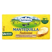 Manteiga tradicional ASTURIANA pastilla 125 g