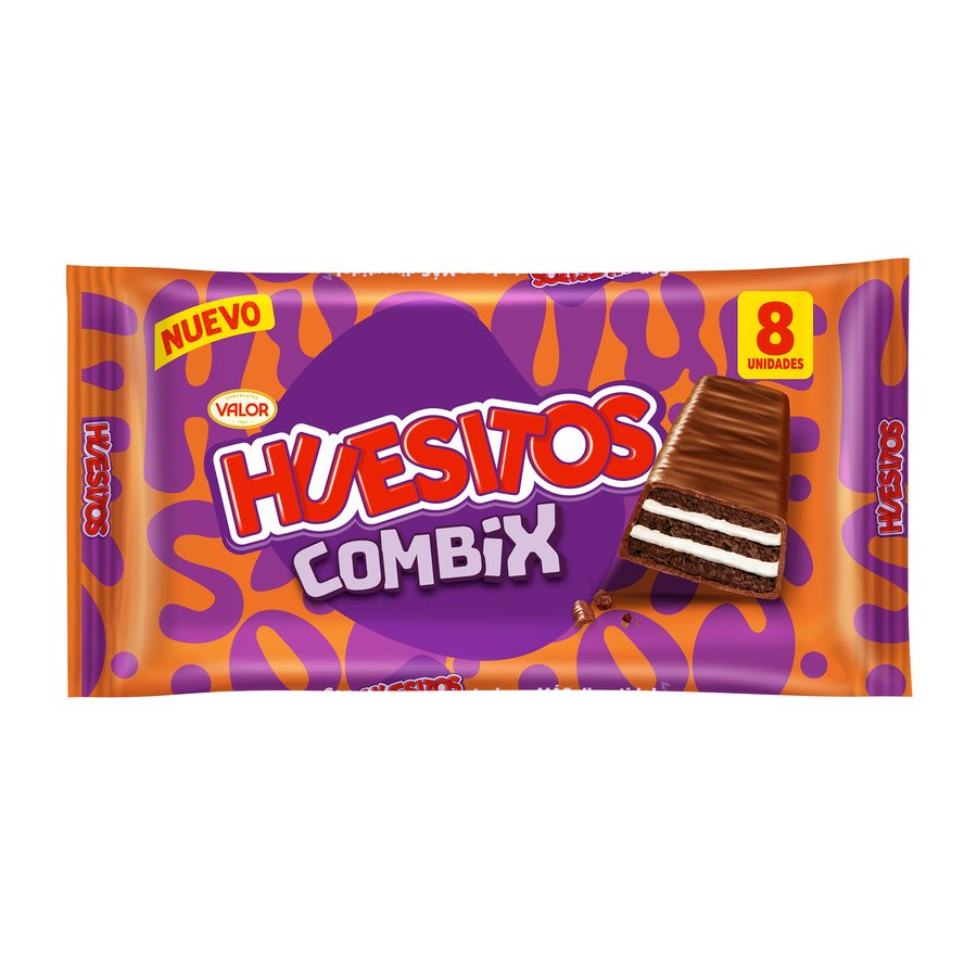 Chocolatina HUESITOS Combix leche 8x20 g