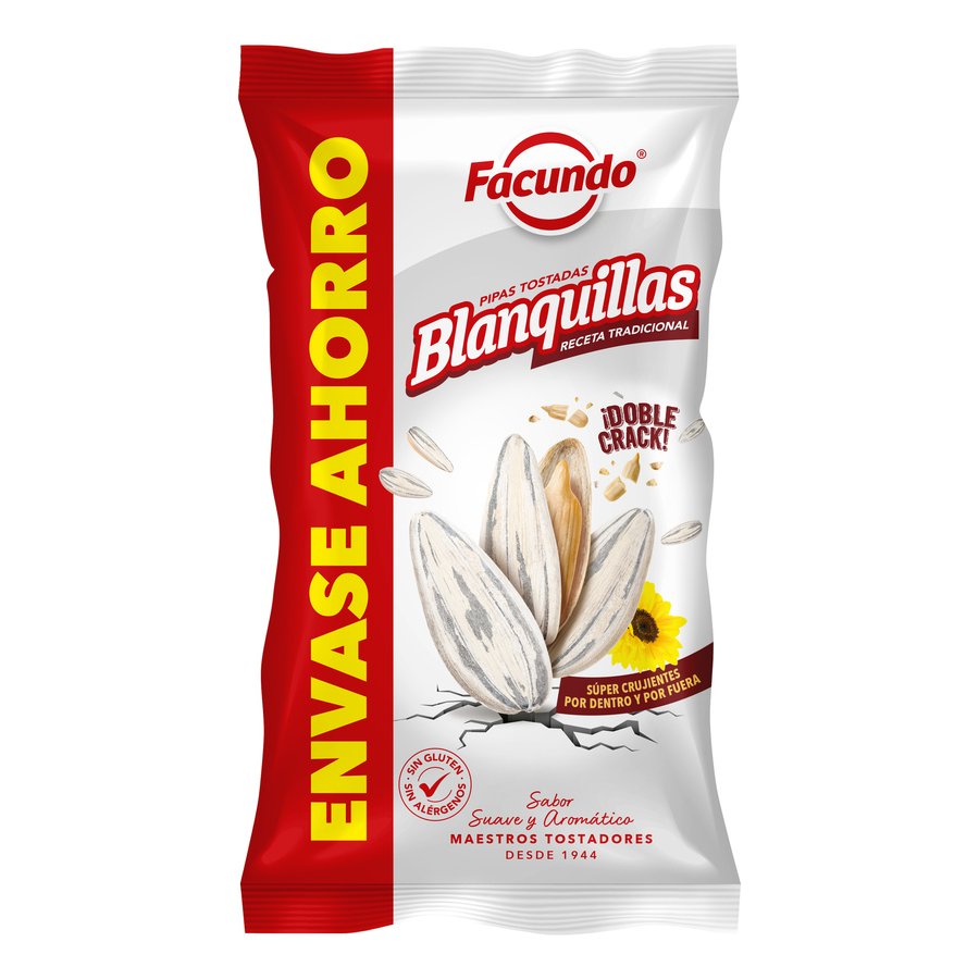 Pipas blanquillas tostadas FACUNDO bolsa 200g