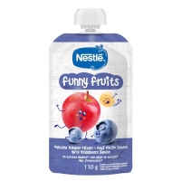 Alimento infantil NESTLE Funny Fruits mazá/arando/plátano 110 g