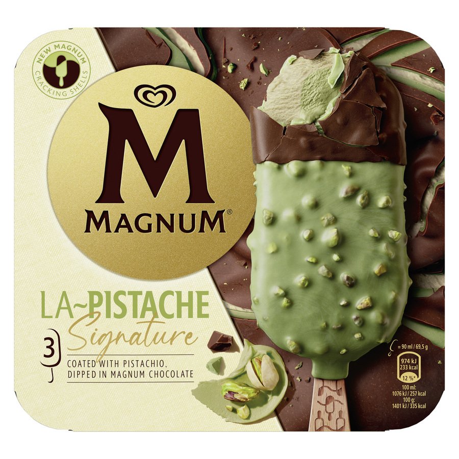Helado bombón MAGNUM La Pistache 3 unidades 209 g