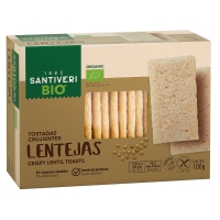 Tostadas lenteja crujientes SANTIVERI Bio 100 g