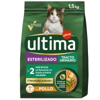 Alimento gato esterilizado ULTIMA tracto urinario 1,5 kg