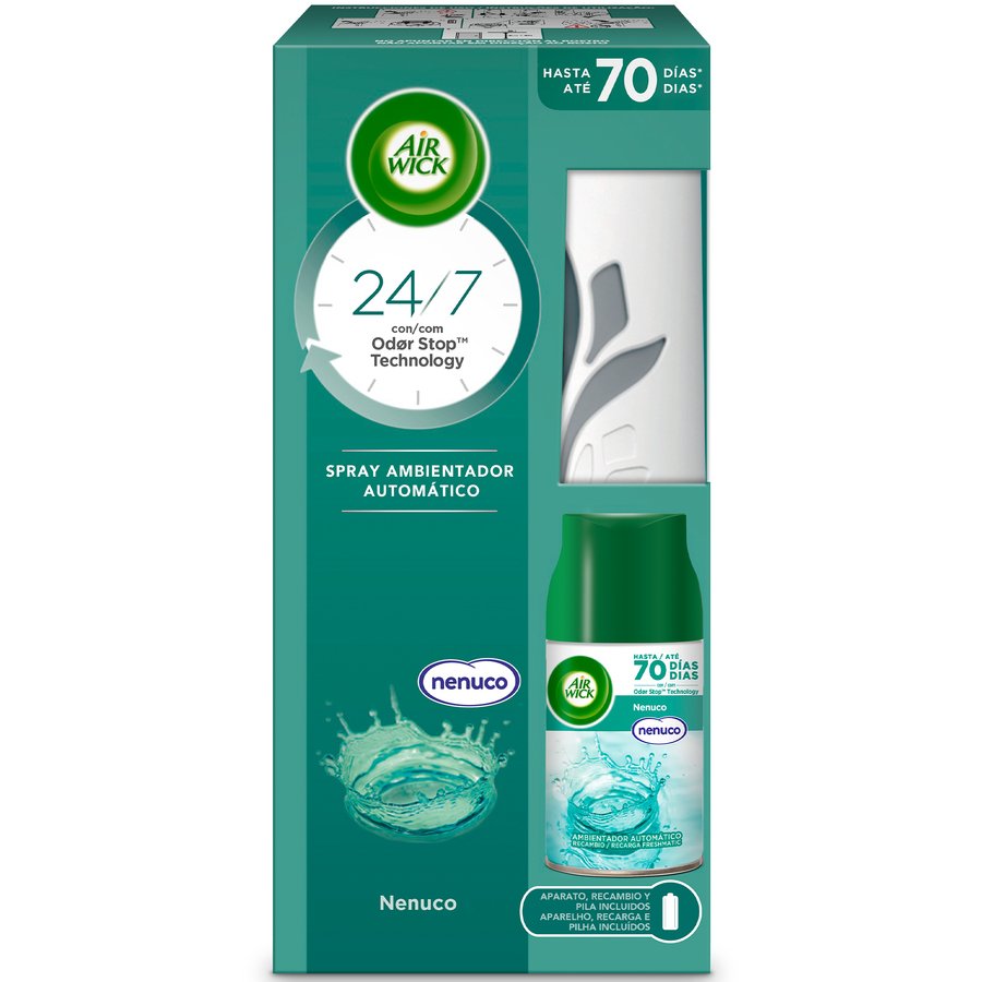 Imagen de Ambientador pilas AIR WICK aparato más recambio Nenuco 250 ml